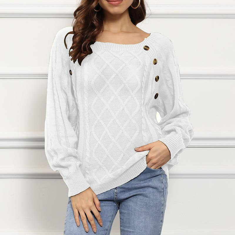 WW | Pullover Aus Gedrehtem Strick mit Modernem Design