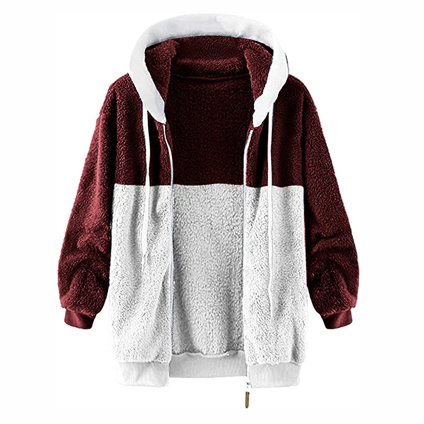 WW | Sherpa Hoodie - Ultra-weiche Wärme - Kordelzug Kapuze - Lässiger Winterkomfort