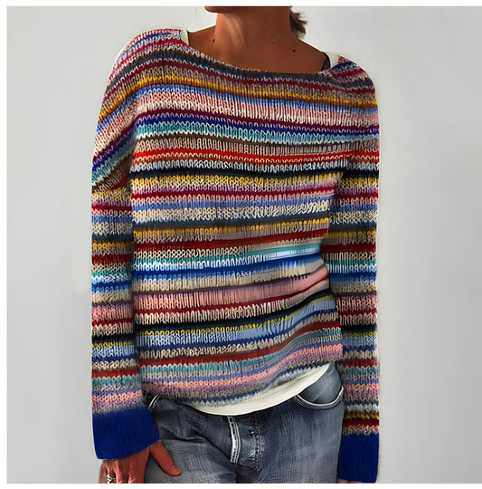 WW | Modischer Strickpullover mit O-Ausschnitt