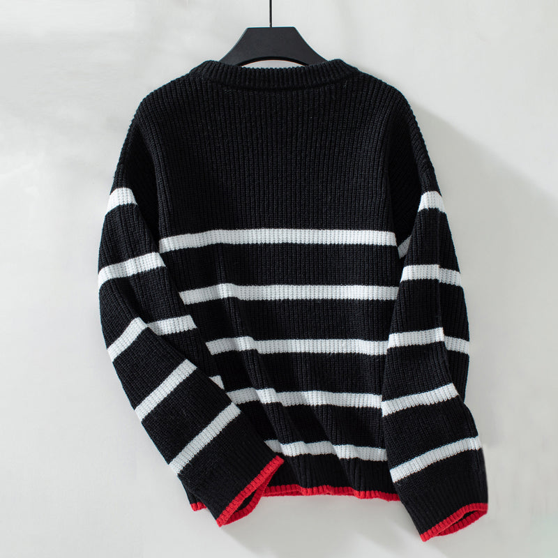 WW | Gestreifter Strickpullover mit Klassischem Design