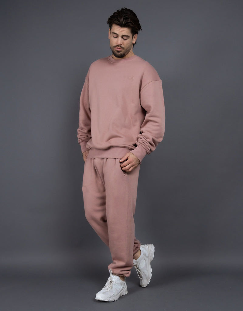 WW | Tracksuit Cotton Relaxed Fit Ribbed Edges Comfortable Loungewear