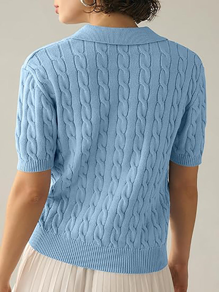 WW | Polo Neck Twist Knit Jumper