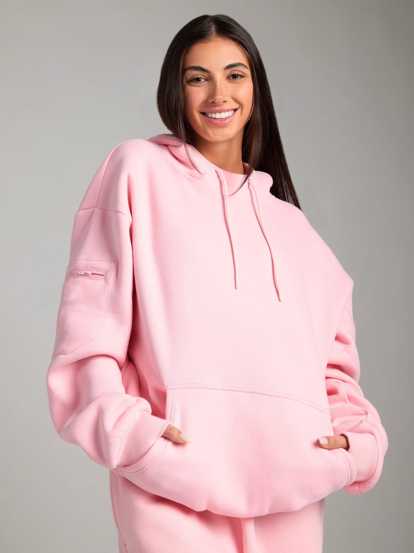 Damen Kapuzenpullover mit integrierter Schlafmaske WW