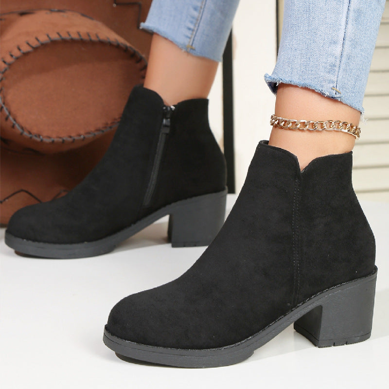 WW | Stiefeletten Mit Blockabsatz