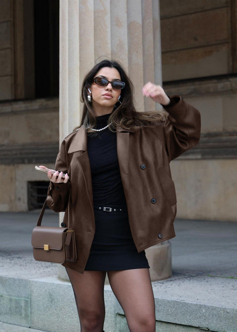 WW | Übergroße Doppelt breasted Jacke