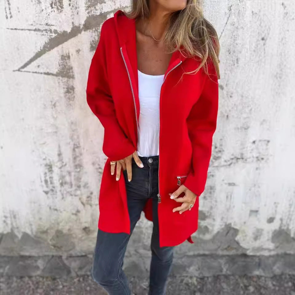 Women's Stylish Comfortable Jacket with Hood WW