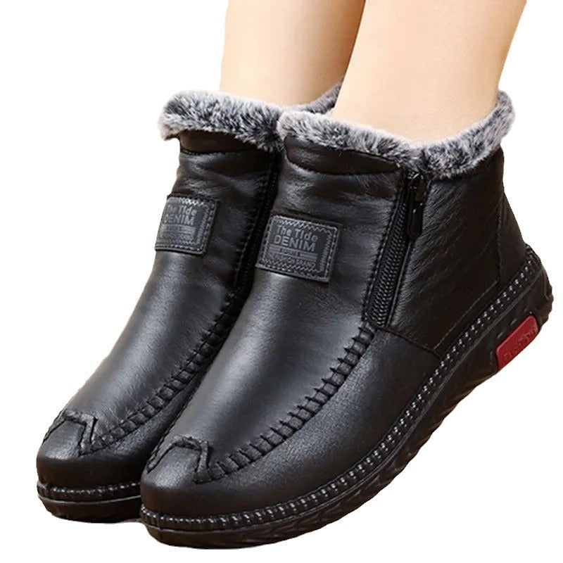 Rustan | Waterproof Non-Slip Cotton-Leather Ankle Boot