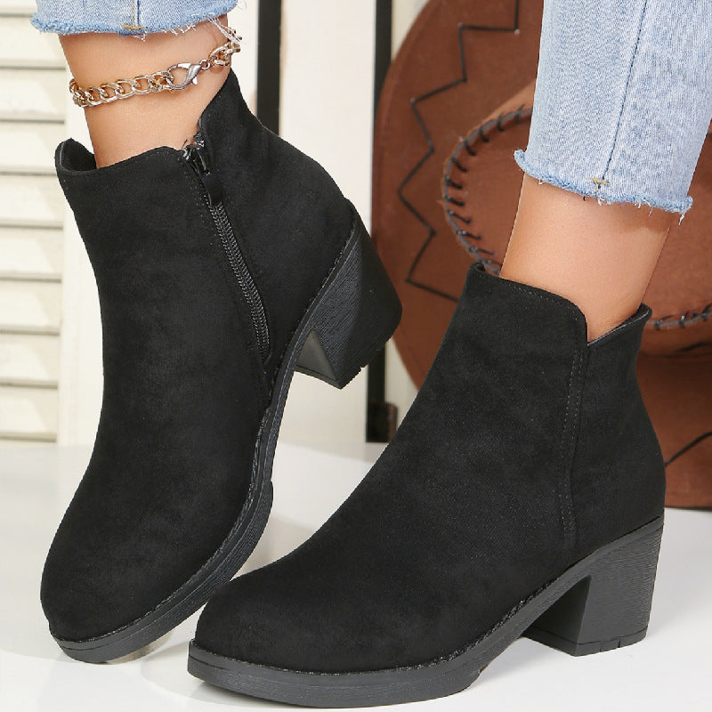 WW | Stiefeletten Mit Blockabsatz