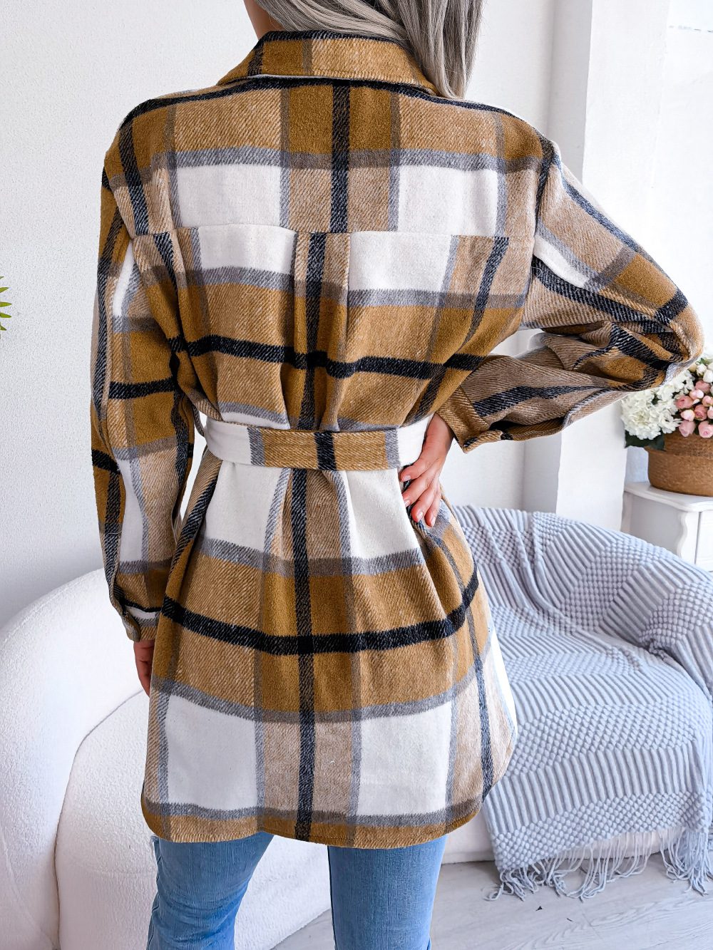 WW | Plaid Shacket - Polyester-Mischung - Schmeichelhaft und Trendy