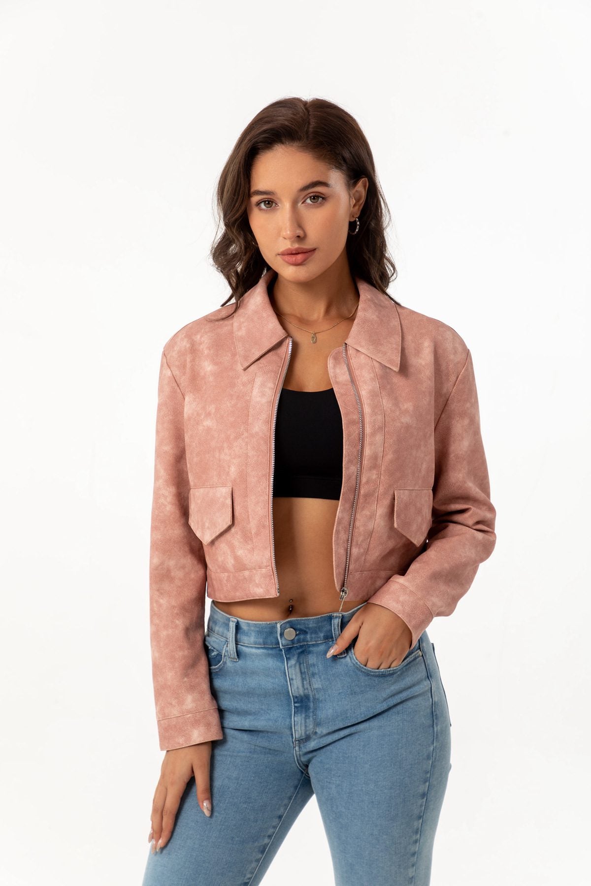 WW | PU Lederjacke - Schicker Urban Style - Leichtes Design - Freizeitkleidung
