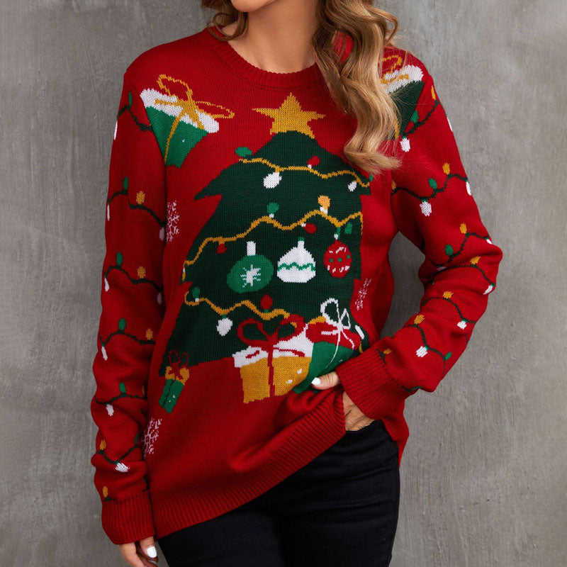 WW | Lustiger Weihnachtsstrickpullover für Damen