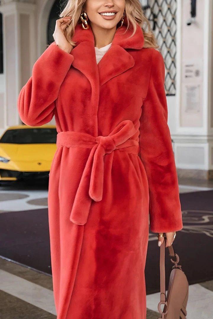 WW | Kunstpelz Langmantel - Elegante Winterlage - Weicher Polyester-Mix - Anspruchsvolle Oberbekleidung