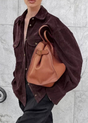 WW | Chic - Wildleder Overshirt