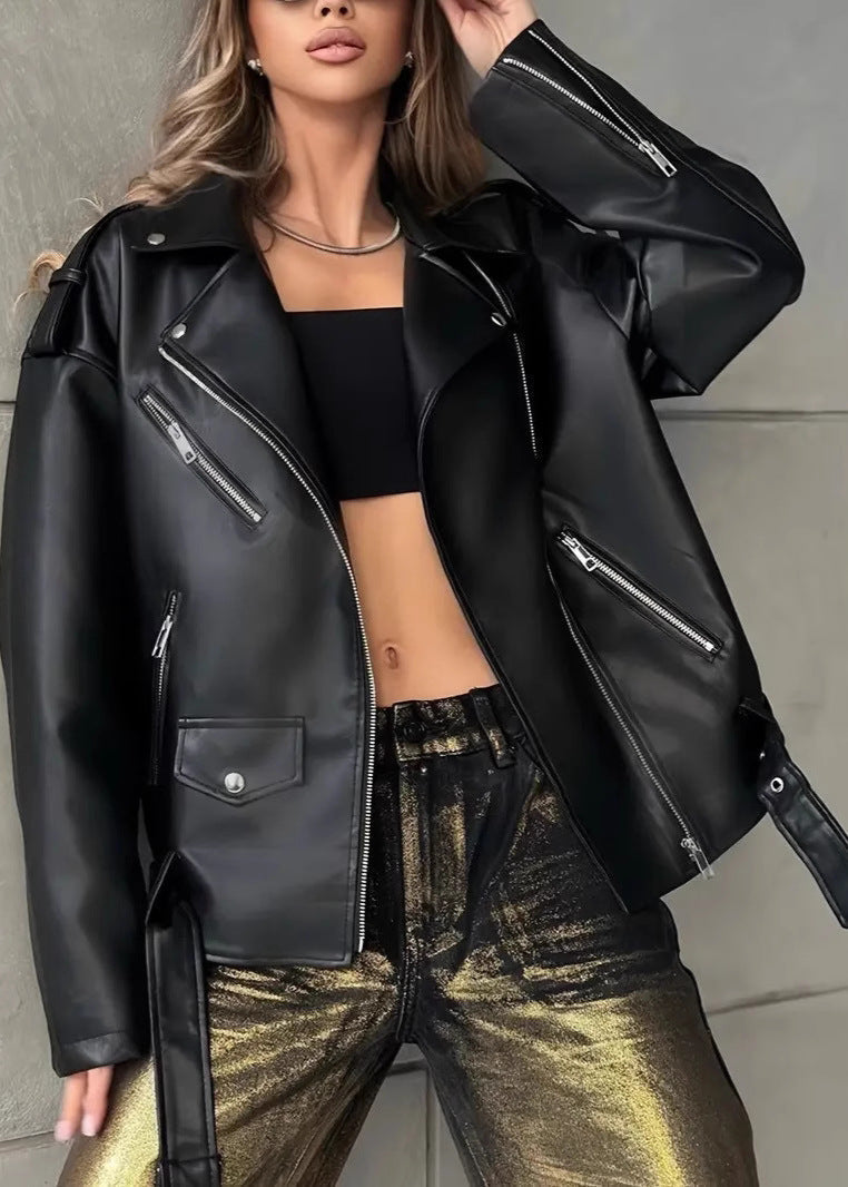 WW | Kunstleder Bikerjacke