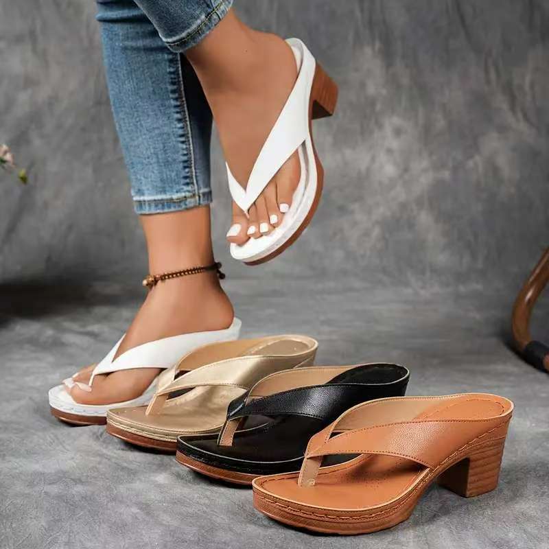 Clara | Chunky Heel Orthopedic Sandals