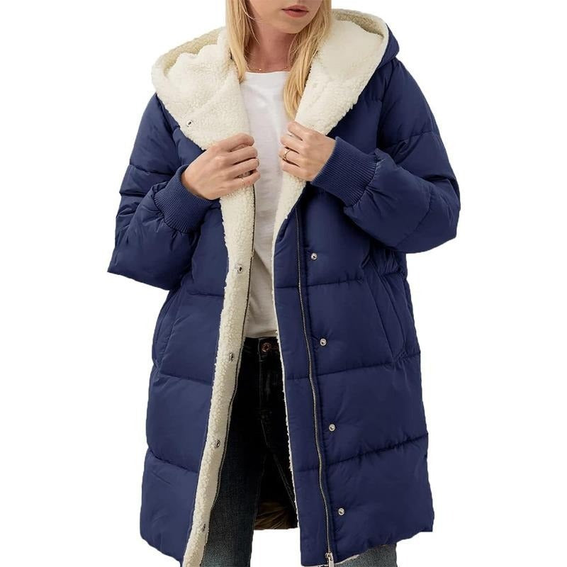 WW | Reversible Cotton Winter Coat for Women with Hood