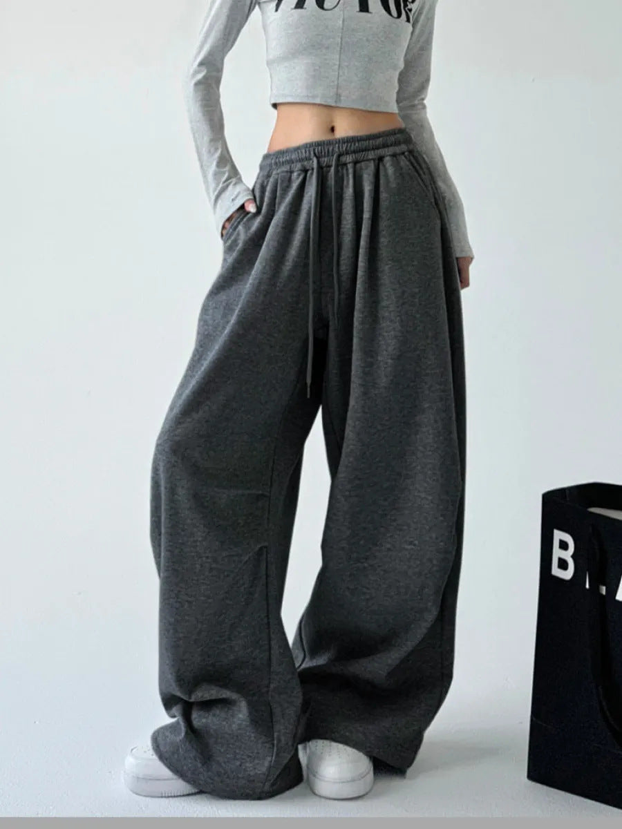 Damen Bequeme und lässige weite Jogginghose WW