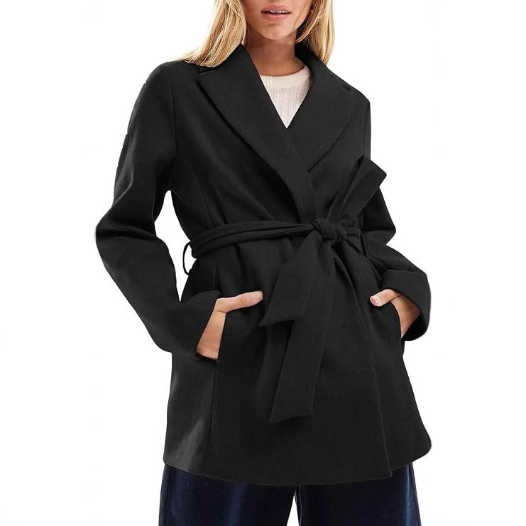 WW | Frauen Elegante Wickeljacke Bequeme Passform