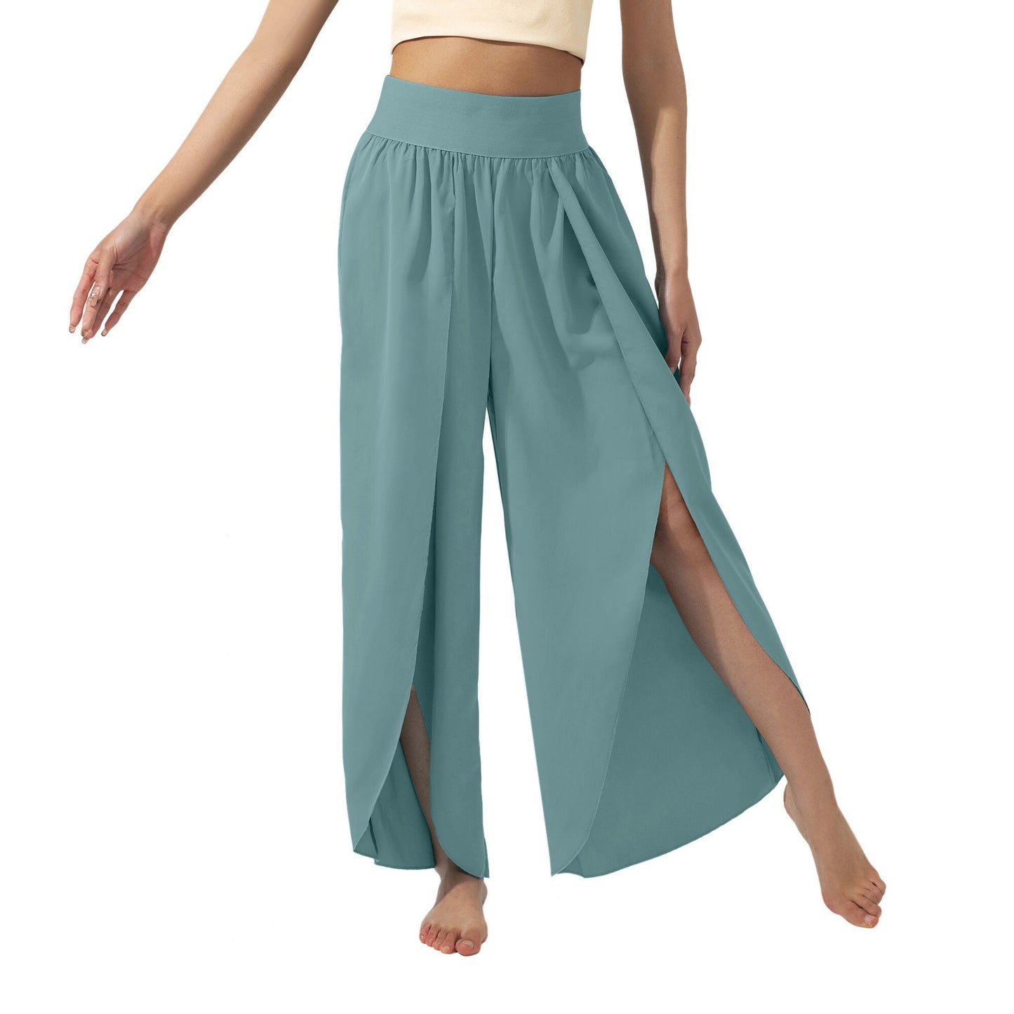 Damen luftige Culotte mit Seitenschlitzen WW