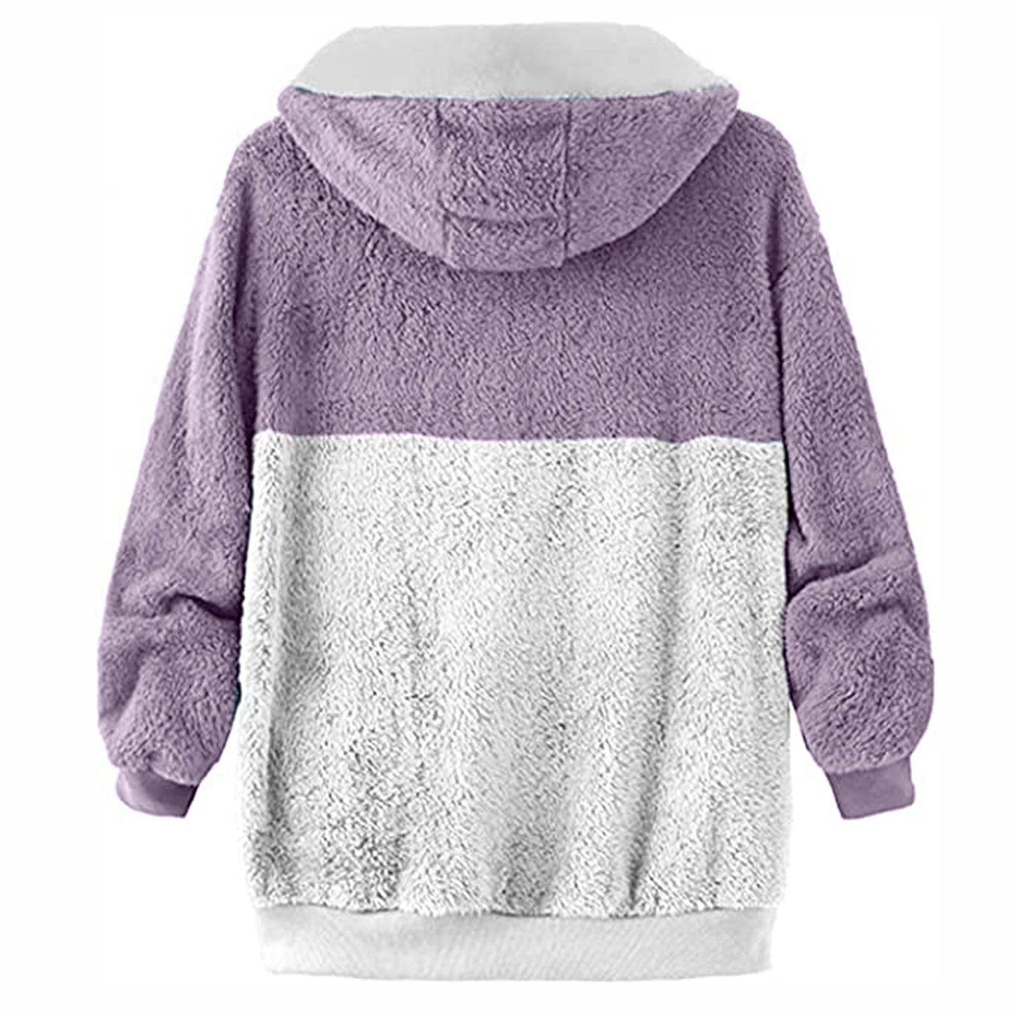 WW | Sherpa Hoodie - Ultra-weiche Wärme - Kordelzug Kapuze - Lässiger Winterkomfort