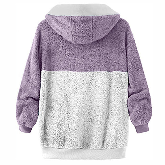 WW | Sherpa Hoodie - Ultra-soft Warmth - Drawstring Hood - Casual Winter Comfort