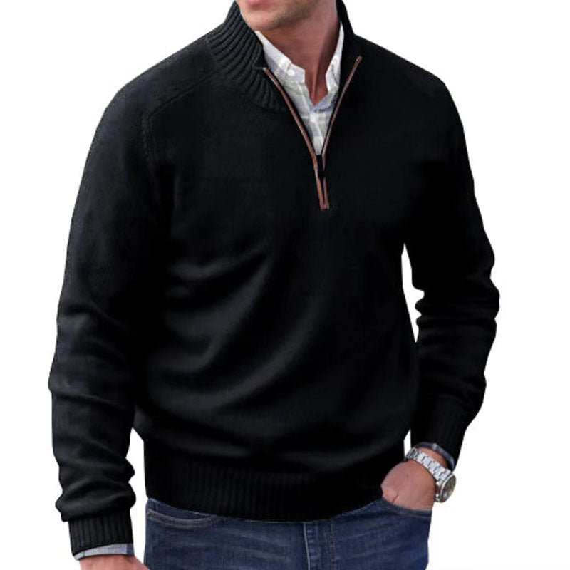 WW | Quarter-Zip Pullover Ribbed Collar