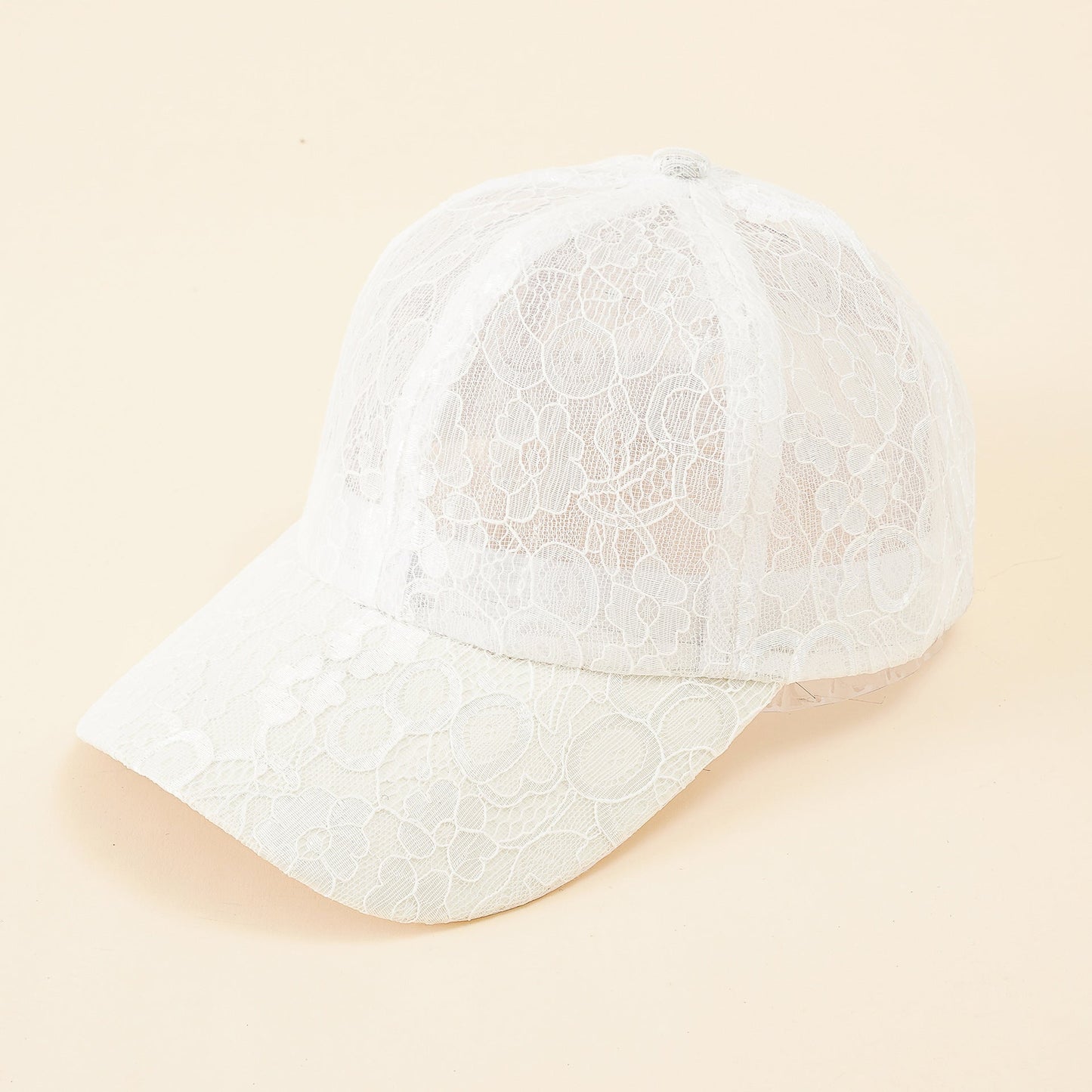 Damen Baseballmütze mit elegantem Spitzenmuster und atmungsaktiver Struktur WW