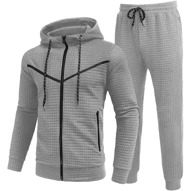 Herren Fleece-Jogginganzug mit strukturiertem Design WW