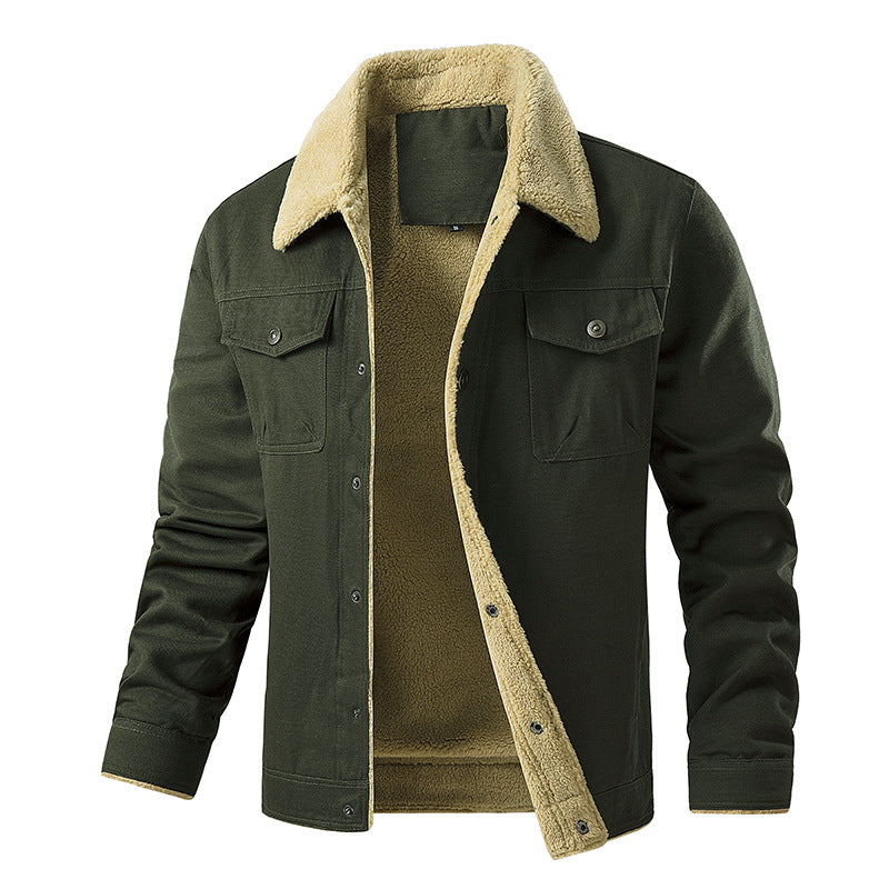 Herren gefütterte Utility-Jacke mit Teddyfutter WW