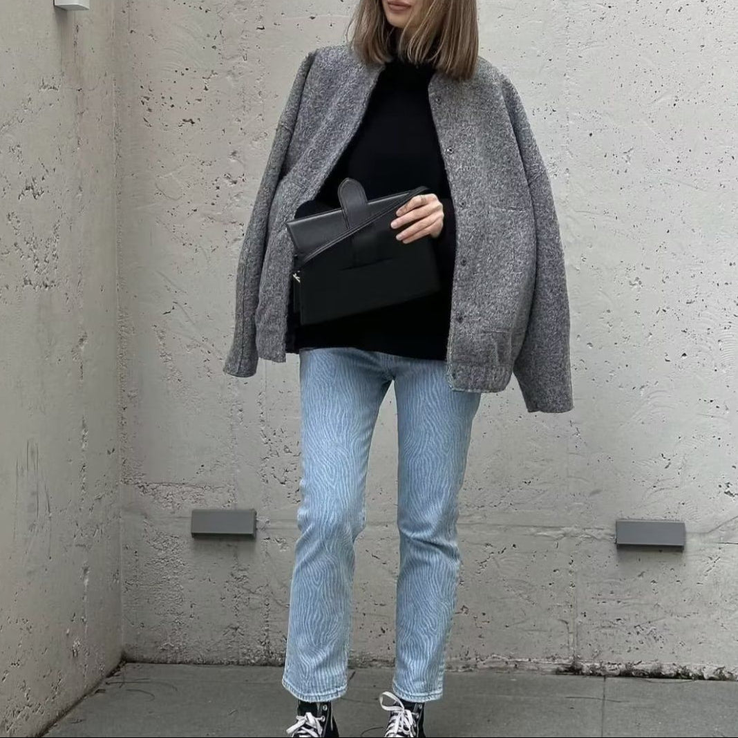WW | Damen Casual Oversized Jacke Leichtgewicht