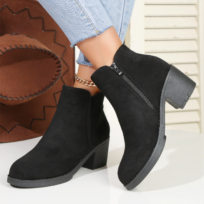 WW | Stiefeletten Mit Blockabsatz