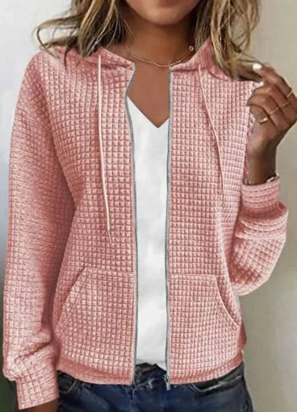 WW | lässige Jacke mit Tasche in einfarbig