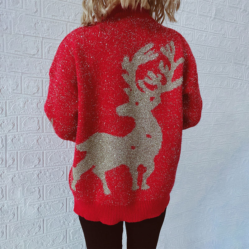 WW | Klassischer Weihnachtsstrickpullover für Damen