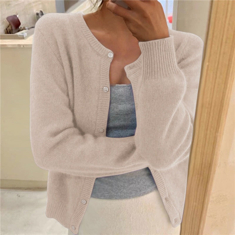 Damen kuschelige Strickjacke WW