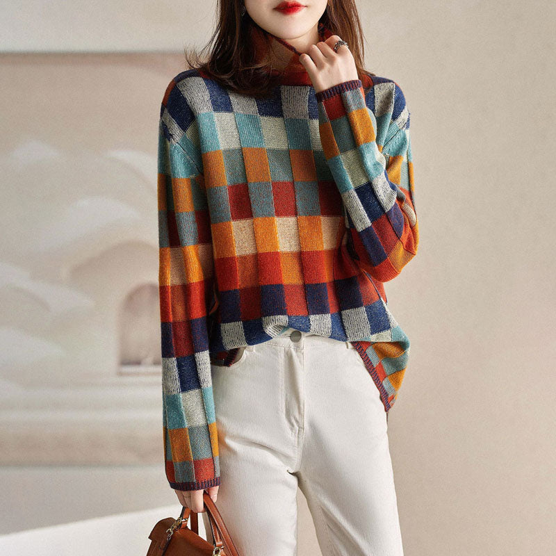WW | Pullover mit Bunten Karos