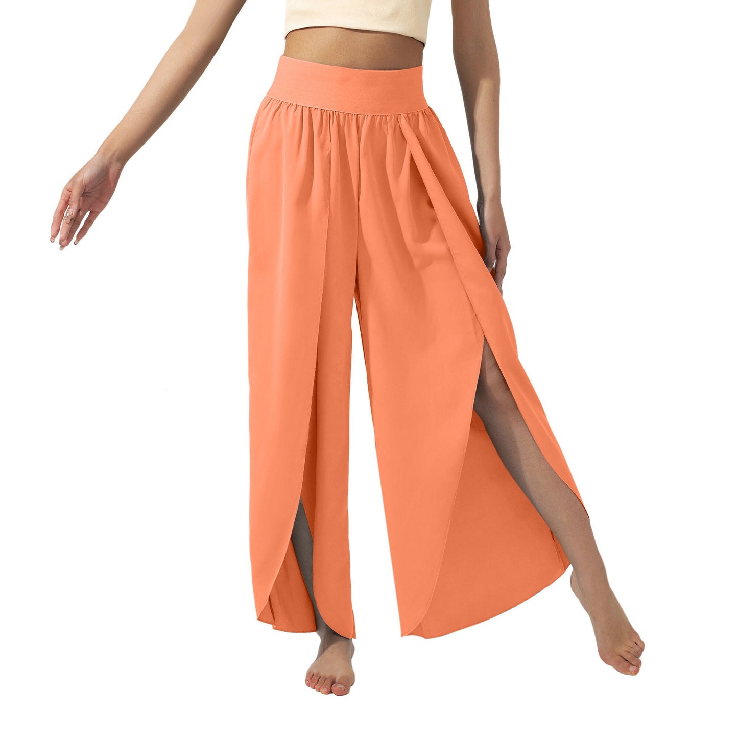 Damen luftige Culotte mit Seitenschlitzen WW