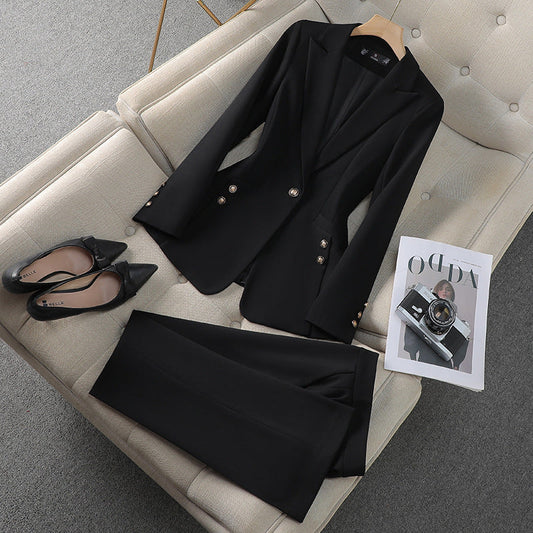 WW | Blazer Set Tailored Fit Classic Lapel Formal Style