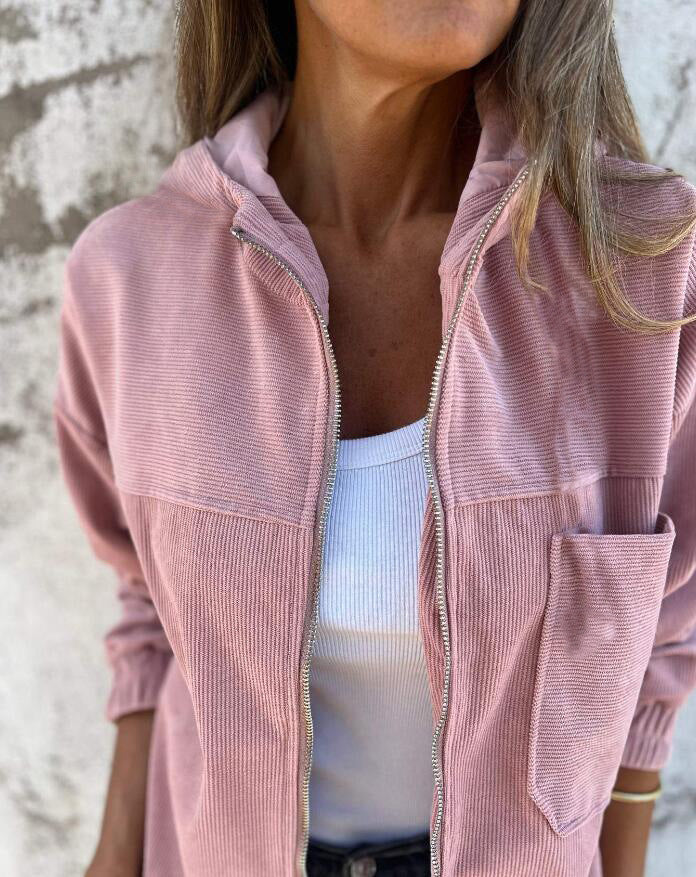 WW | Minimalistische Cordhosen Hoodie Jacke