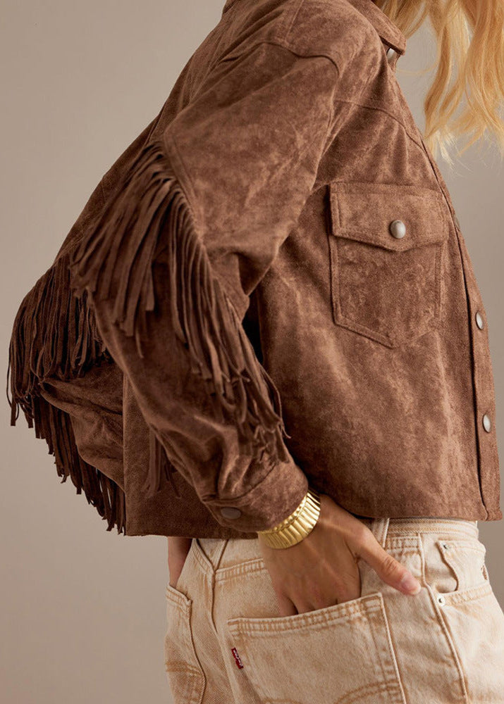 WW | Charm Fringe Suede Jacket