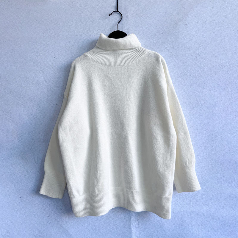 WW | Weicher Pullover Aus Einfarbigem Strick