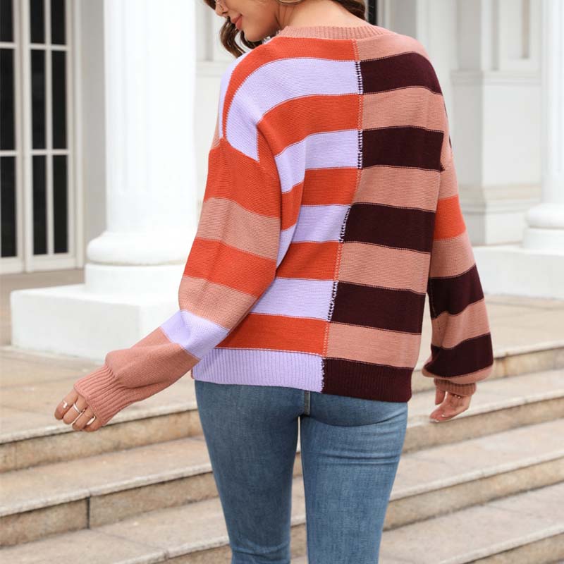 WW | Gestreifter Strickpullover für Stilvolle Outfits