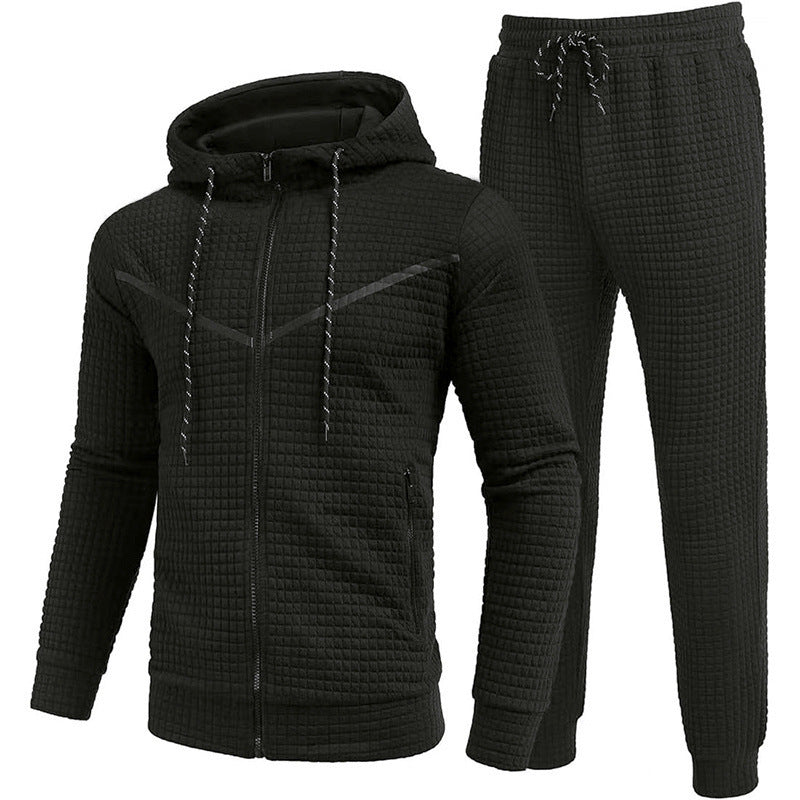Herren Fleece-Jogginganzug mit strukturiertem Design WW