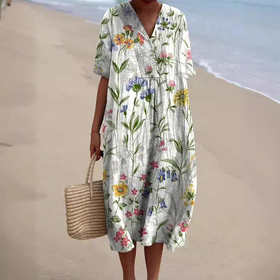 WW | Bunte Blumen Sommerkleid
