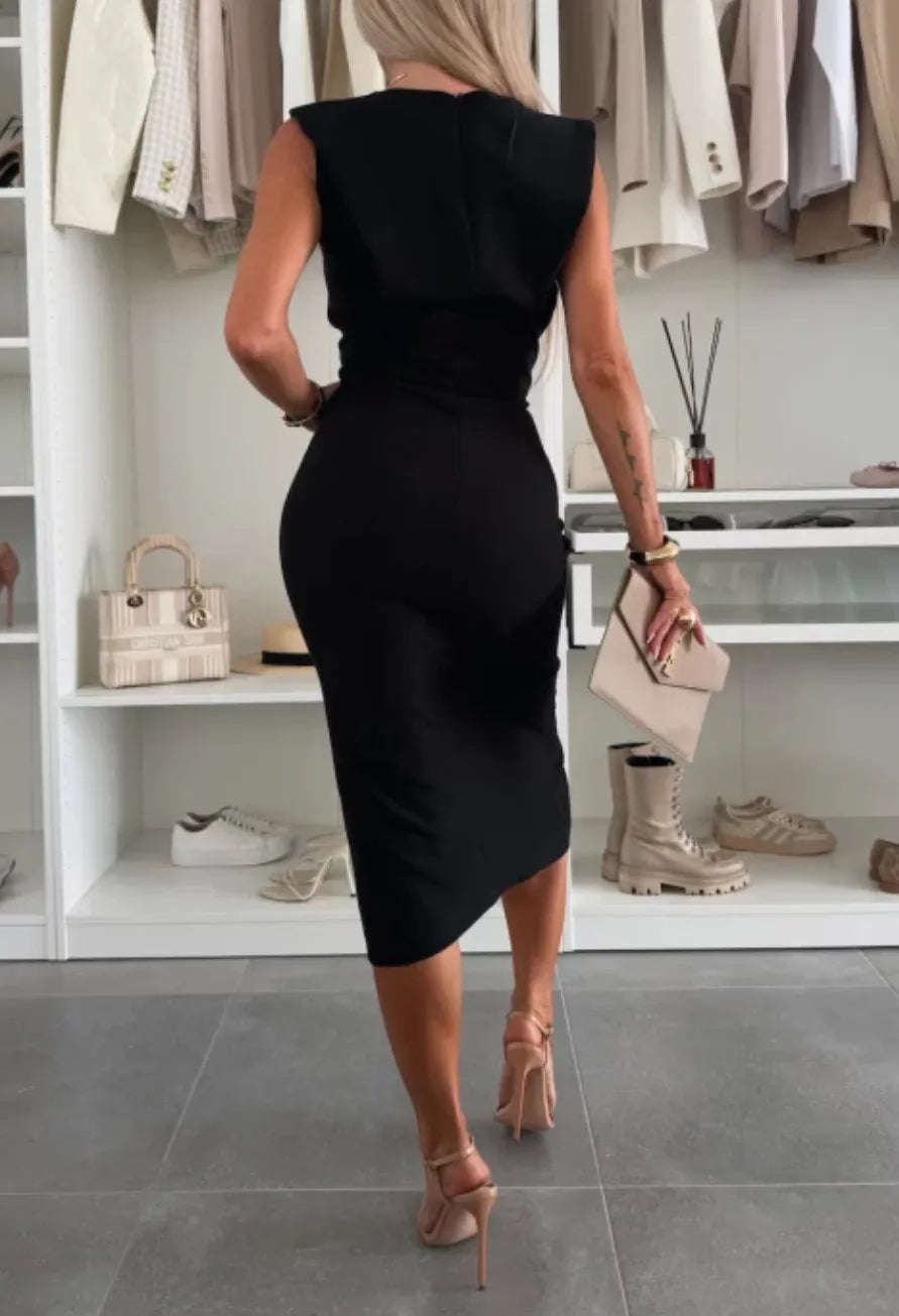 Shayne™ | Sleeveless Midi Dress