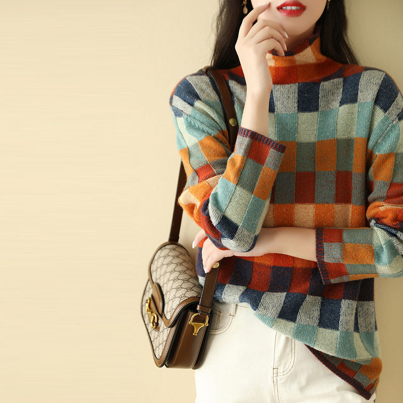 WW | Pullover mit Bunten Karos