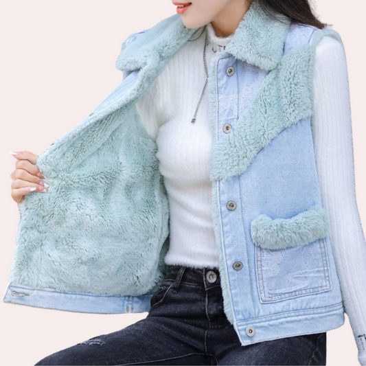 WW | Warme, Bequeme Denim Winterjacke für Damen