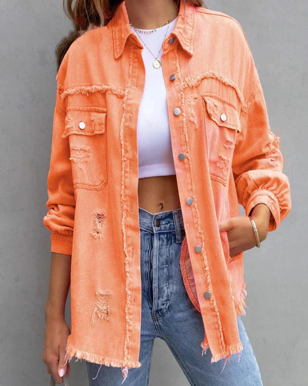 WW | Distressed Denim Jacket