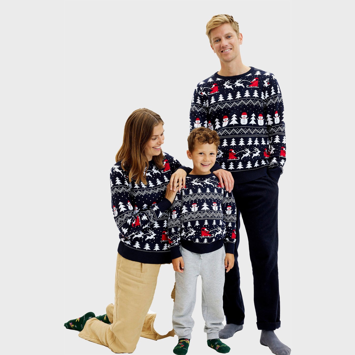 WW | The Stylish Christmas Sweater Navy - Kids