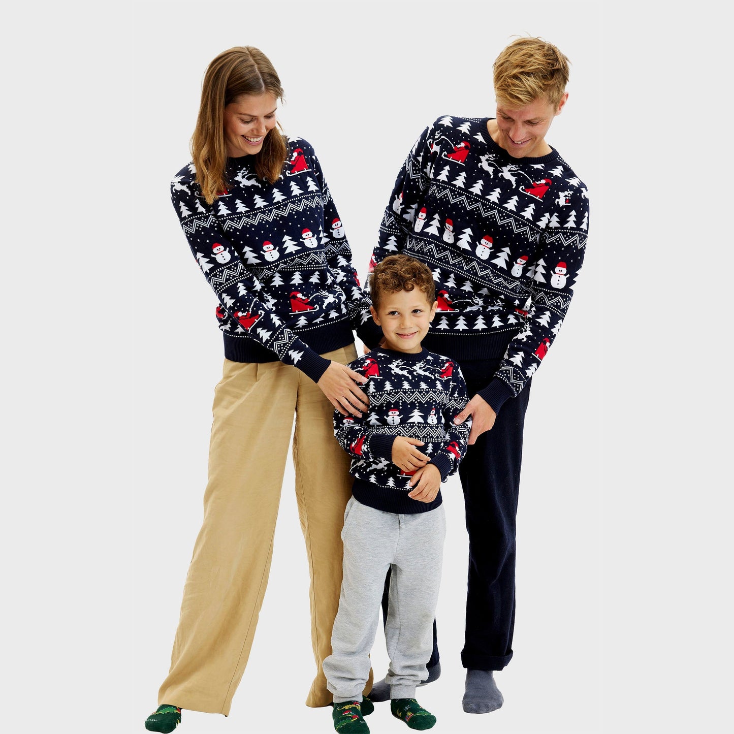 WW | The Stylish Christmas Sweater Navy - Kids