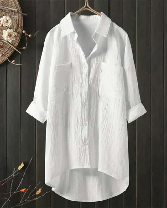 WW | Weiße Leinenbluse